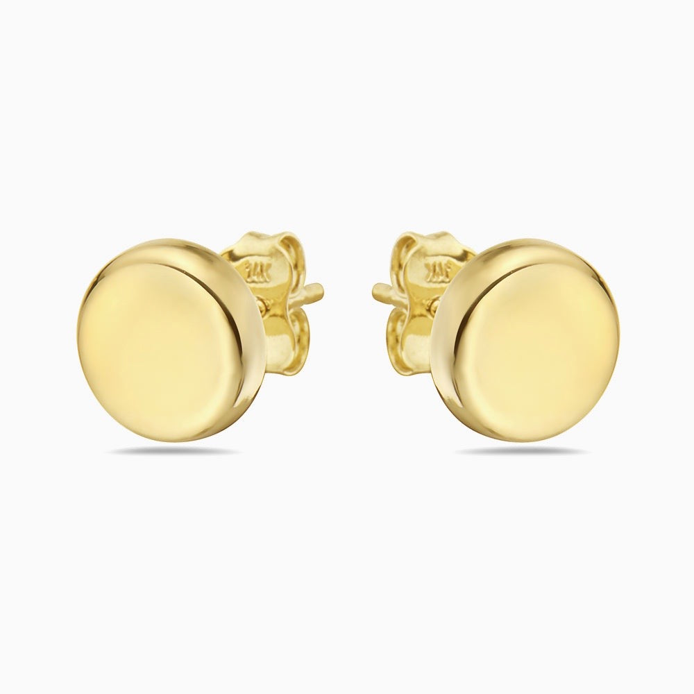 Gold hot sale button studs