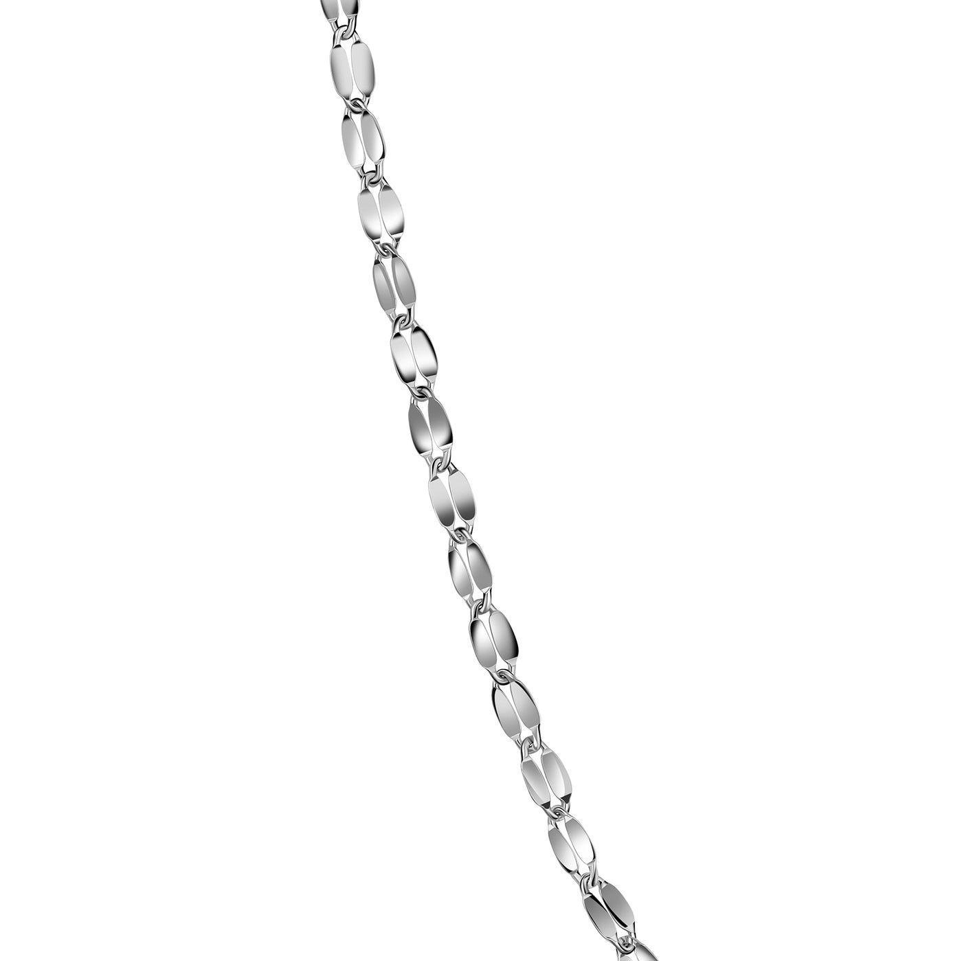 18K Diamond Cut Mirror Chain Necklace
