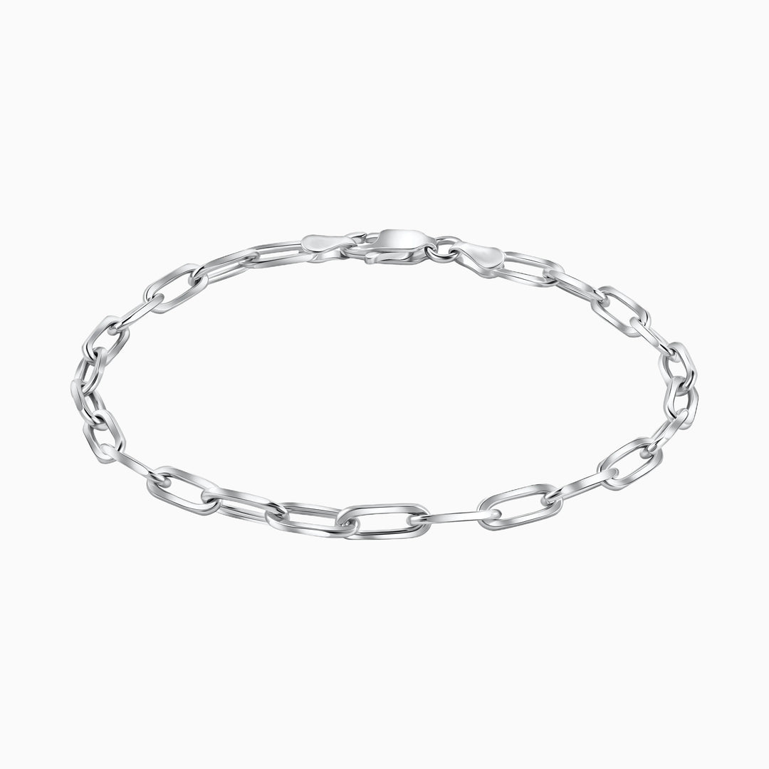 Amazon.com: Acedre Cuban Chain Bracelet Silver Link