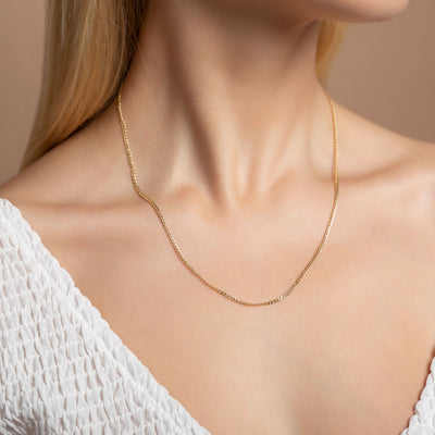 14K CURB CHAIN NECKLACE