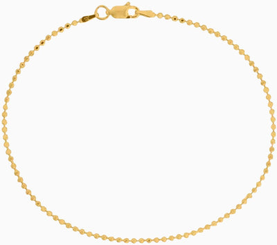 Gold Ball Bead Chain Anklet