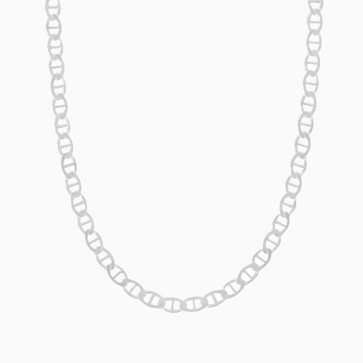 Silver 4.5MM Mariner Chain Necklace