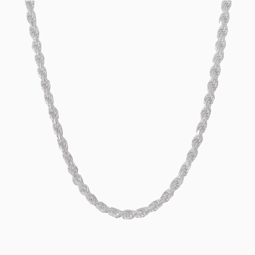 Silver 5.5MM Rope Chain Necklaces
