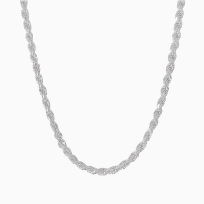Silver 5.5MM Rope Chain Necklaces