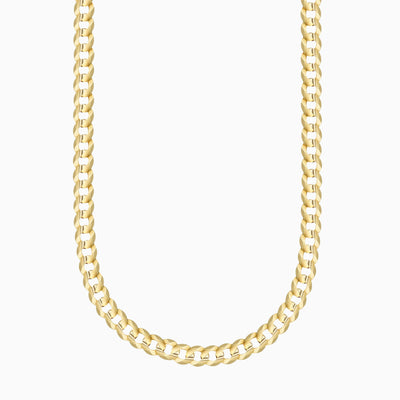 14K Gold 5MM Cuban/Curb Chain Necklace