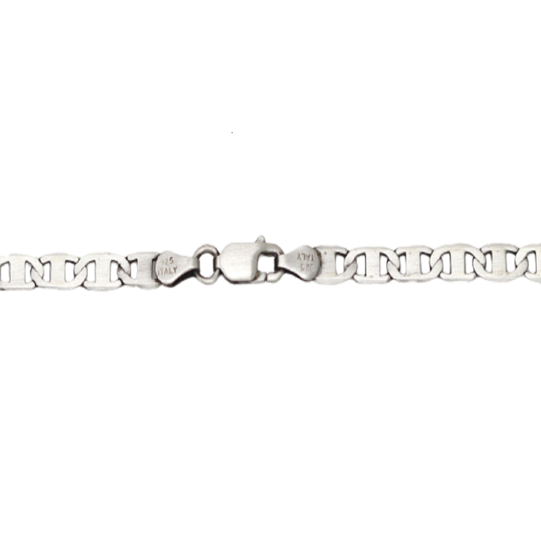 Sterling Silver Gunmetal Anchor Bracelets