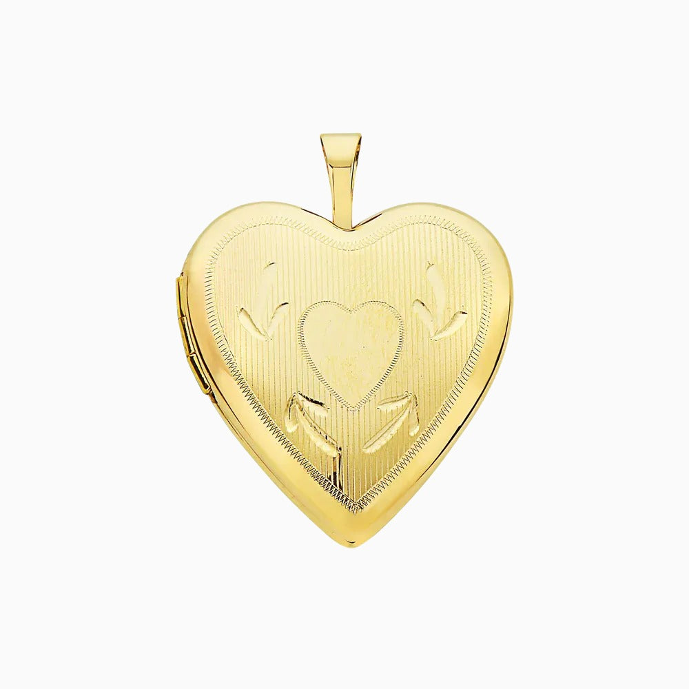 14K Gold Heart Forever Locket