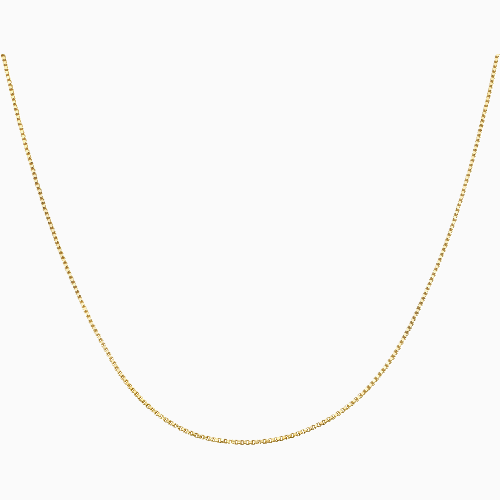 14K Gold Venetian Box Link Chain Necklace