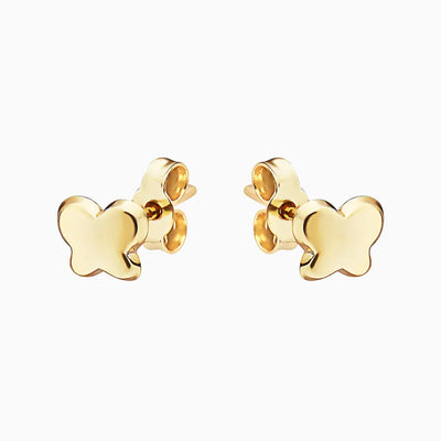 14K Gold  Butterfly Stud Earrings