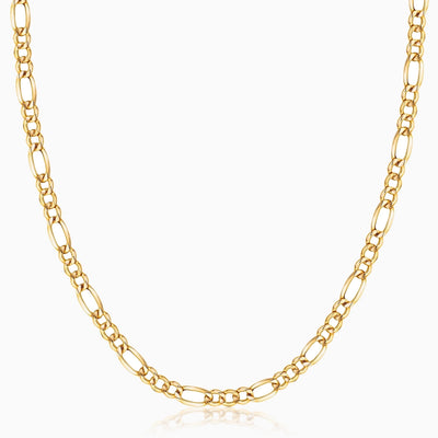 14K Gold Figaro Chain Necklaces