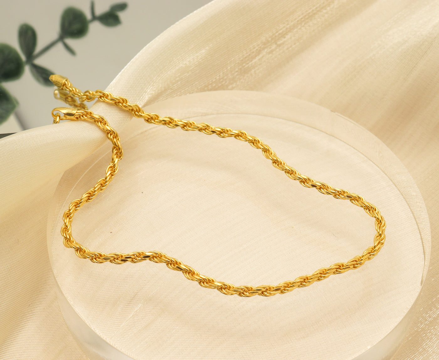 Gold Rope Chain Anklet