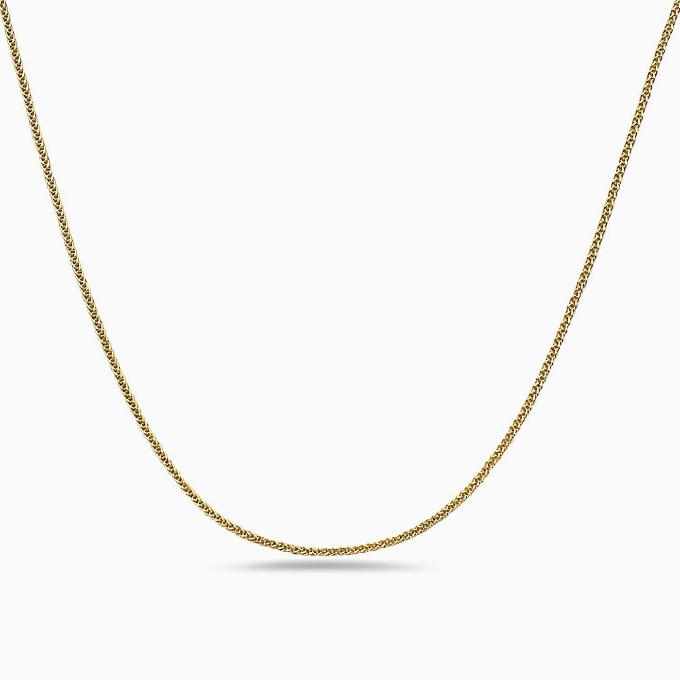10K Gold Spiga Wheat Chain Necklace
