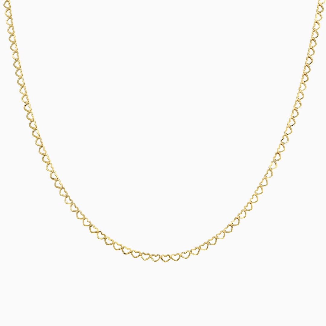 Solid 14K Yellow top Gold 1.1 mm Ropa Chain Necklace 18