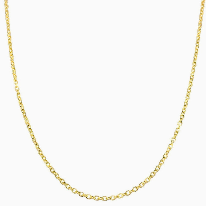 14K Yellow Gold 2.0MM Diamond Cut Cable Chain Necklace – PJ
