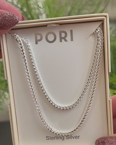 Silver 2.5MM Franco Chain Necklace