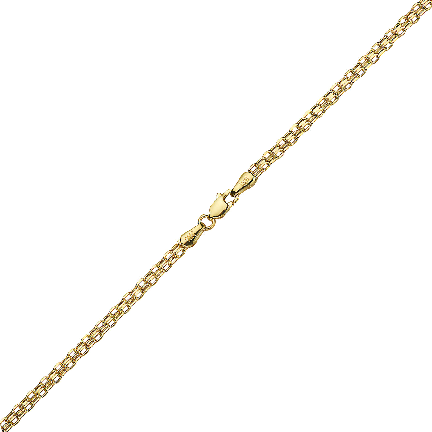 10K Gold Thick Bismarck Chain Necklace