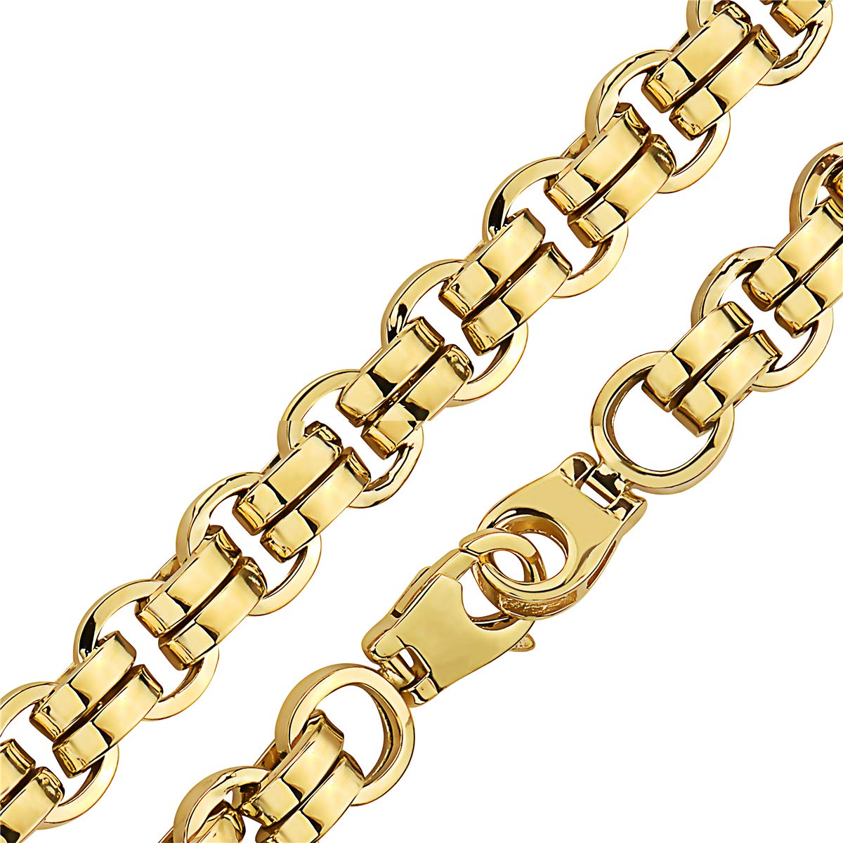 10K Gold Double Link Rambo Bracelet