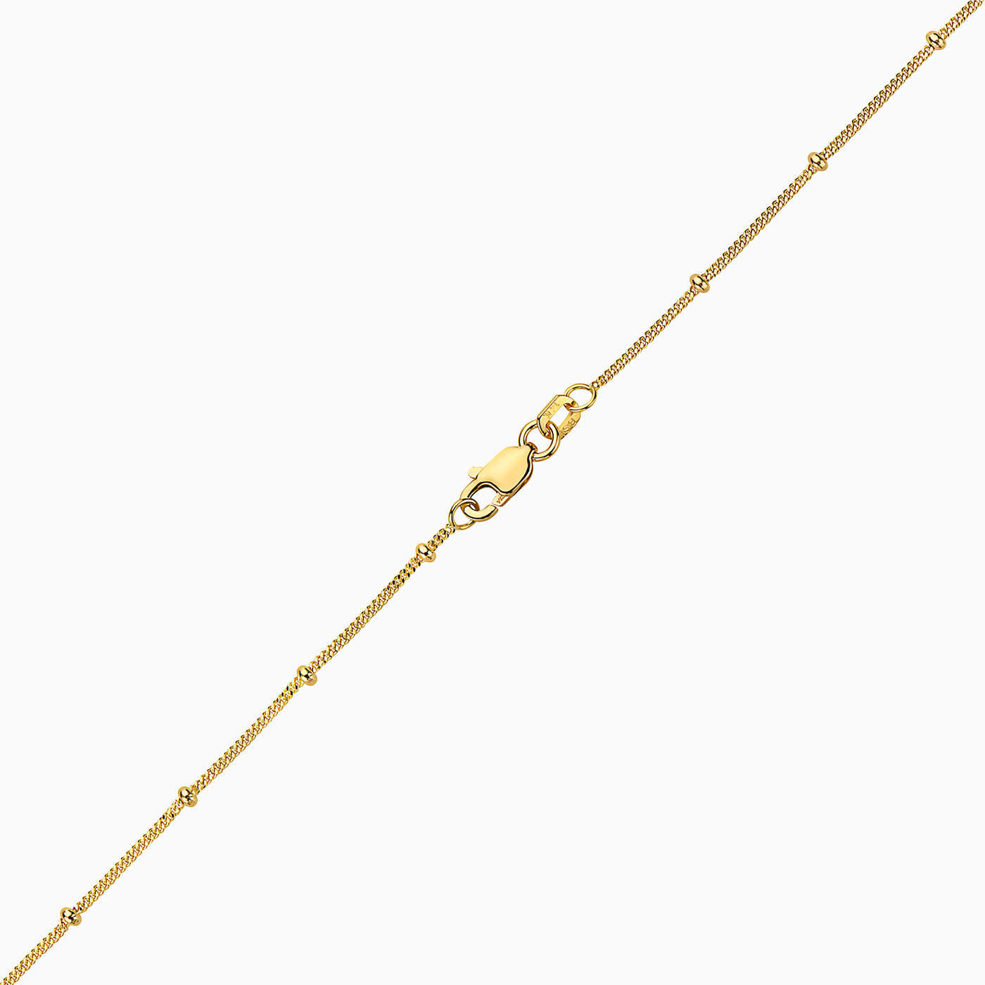 Solid Curb & Ball Chain Necklace