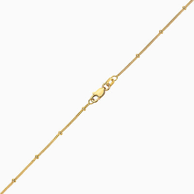 Solid Curb & Ball Chain Necklace