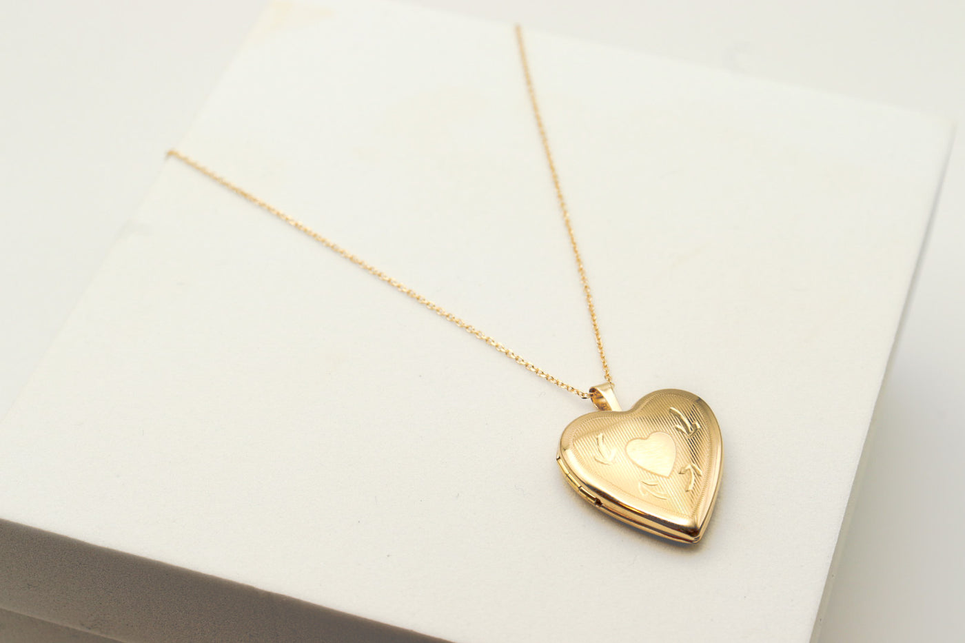 14K Gold Heart Forever Locket