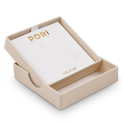 14K SOFT-HEARTED STUDS