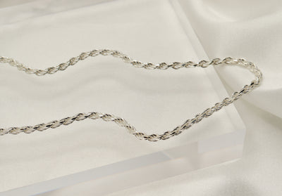 Silver Rope Chain Anklet