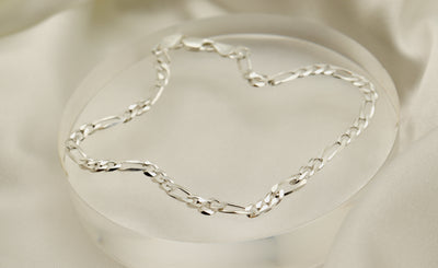 Silver 4MM Figaro Chain Necklace