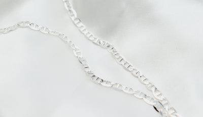Silver 4.5MM Mariner Chain Necklace