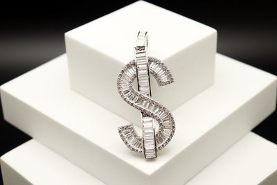 Sterling Silver Dollar Sign Pendant