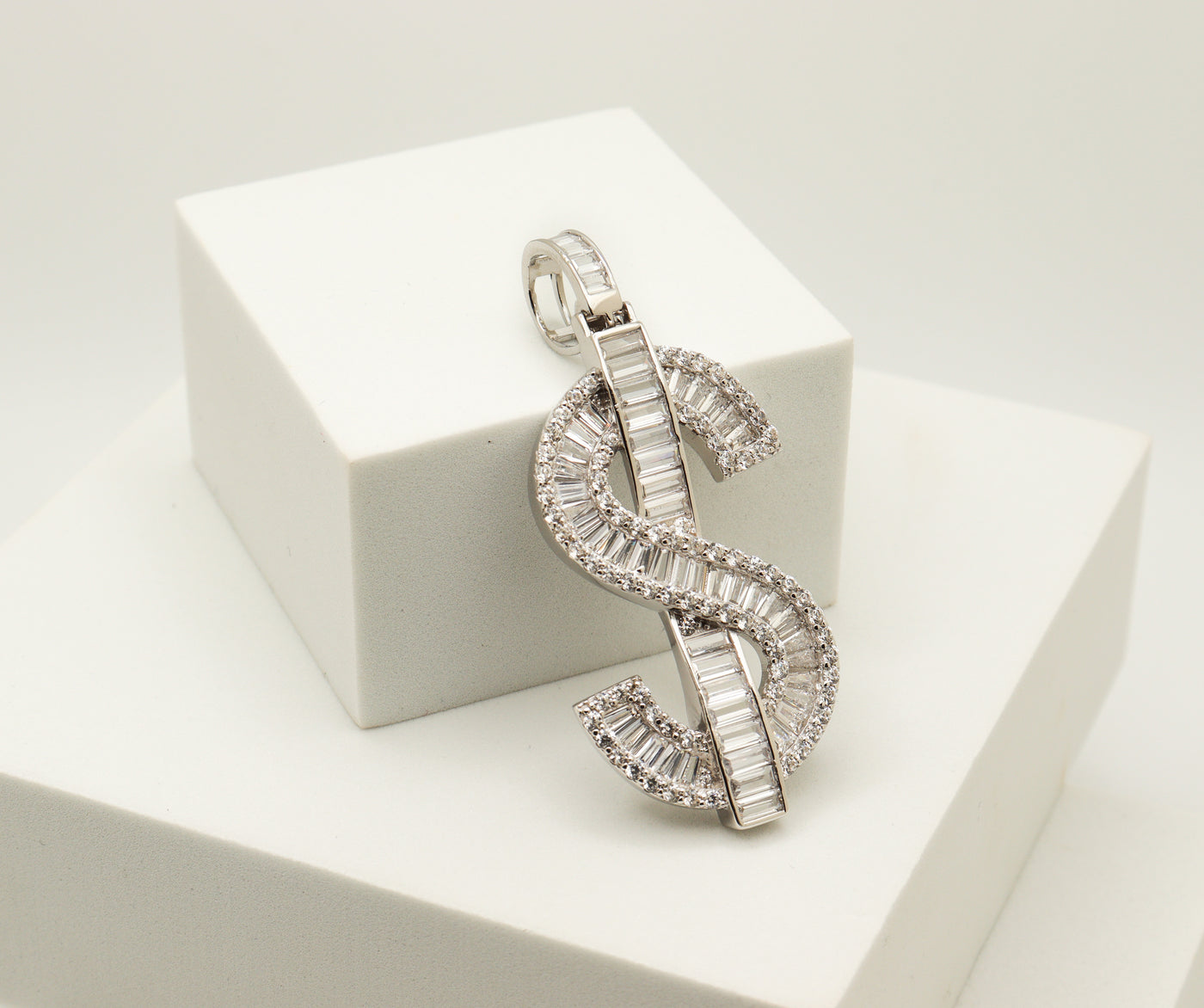 Sterling Silver Dollar Sign Pendant