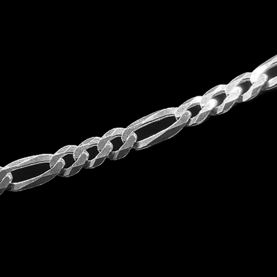 Sterling Silver 4MM Figaro Chain Necklace